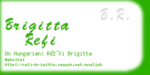 brigitta refi business card